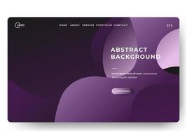 flüssiger abstrakter Hintergrund lila minimal für Landing Pages vektor