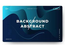 flüssiges abstraktes Hintergrundblau minimal für Landing Pages vektor