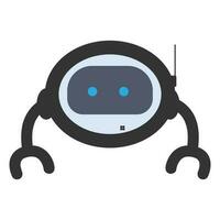 Roboter Logo Vektor Illustration