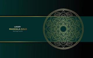 Luxus Gold Mandala verzierten Hintergrund vektor