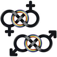 HBT-symbolen förenad av oändligheten vektor
