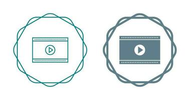 Video-Player-Vektorsymbol vektor