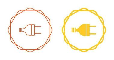 Vektorsymbol für elektrischen Stecker vektor