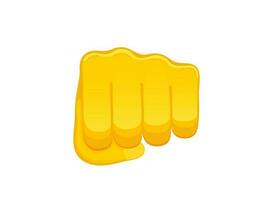 mötande näve ikon. hand gest emoji vektor illustration