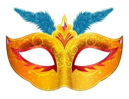 mardi gras venetian handgjort karneval mask för maskerad fest. vektor illustration