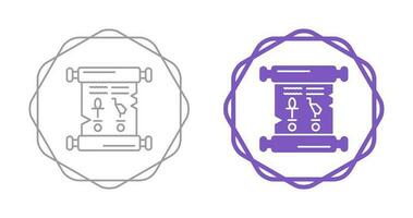 Papyrus-Vektor-Symbol vektor