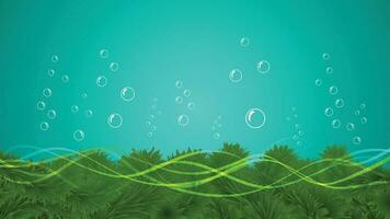 unter Wasser Hintergrund mit Luftblasen vektor