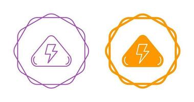 Vektorsymbol für elektrische Gefahren vektor
