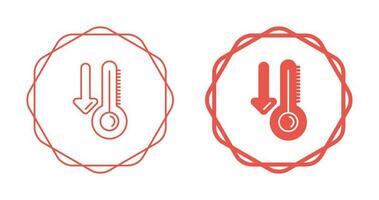 Vektorsymbol für niedrige Temperatur vektor