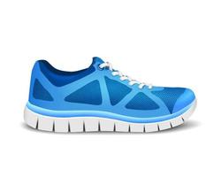 blaue Sportschuhe zum Laufen vektor