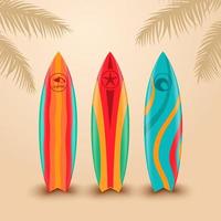 Surfbretter mit unterschiedlichem Design
