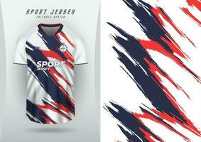 Hintergrund zum Sport Jersey Fußball Jersey Laufen Jersey Rennen Jersey Muster Bürste rot Blau vektor