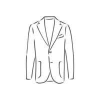 vektor illustration herrjacka kläder i affärsstil vektorillustration herrar dubbelbröst jacka kläder i affärer