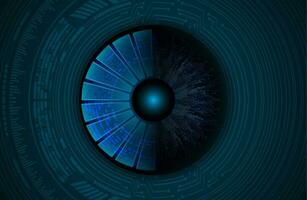 modern Cybersäkerhet teknologi ikon packa med ögon vektor