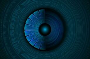 modern Cybersäkerhet teknologi ikon packa med ögon vektor