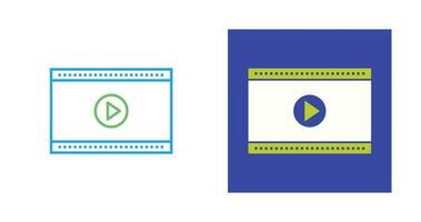 Video-Player-Vektorsymbol vektor