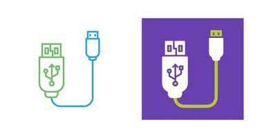 Vektorsymbol für USB-Kabel vektor