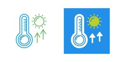 hög temperaturer vektor ikon