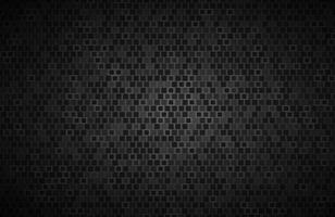 dunkler Breitbildhintergrund mit Quadraten mit verschiedenen Transparenzen moderne schwarze geometrische Design-Kohlenstoffbeschaffenheit einfache Vektorillustration vektor