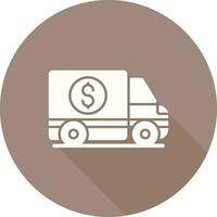 Geld-LKW-Vektor-Symbol vektor