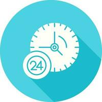 24-Stunden-Service-Vektorsymbol vektor