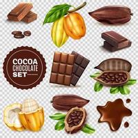 realistisk kakaobakgrund som vektorillustration vektor