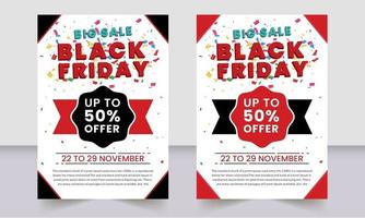 Corporate Business Black Friday Sale Flyer vektor