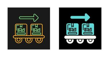 Verpackungsvektorsymbol exportieren vektor