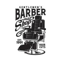 barbershop stol vektorgrafik vektor