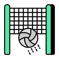 Premium-Download-Symbol des Volleyballspiels vektor