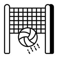 Premium-Download-Symbol des Volleyballspiels vektor