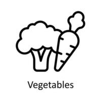 Gemüse Vektor Gliederung Symbol Design Illustration. Landwirtschaft Symbol auf Weiß Hintergrund eps 10 Datei