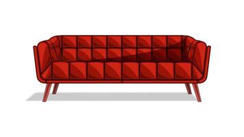 Couch Sofa isoliert Cartoon-Stil vektor