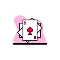 poker kort ikon koncept vektor design illustration