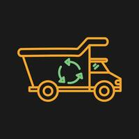 Recycling-LKW-Vektorsymbol vektor