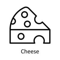 Käse Vektor Gliederung Symbol Design Illustration. Landwirtschaft Symbol auf Weiß Hintergrund eps 10 Datei