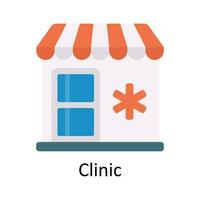 Klinik Vektor eben Symbol Design Illustration. medizinisch und Gesundheitswesen Symbol auf Weiß Hintergrund eps 10 Datei
