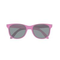 rosa modern skyddande solglasögon isolerat, badkläder begrepp vektor