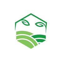 Natur Ackerland Landschaftsbau kreativ Logo vektor