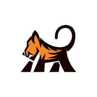 Tier Tiger Tier modern kreativ Logo vektor