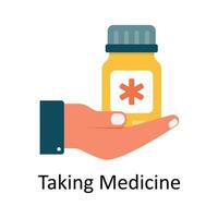 nehmen Medizin Vektor eben Symbol Design Illustration. medizinisch und Gesundheitswesen Symbol auf Weiß Hintergrund eps 10 Datei