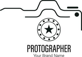 Logo zum Fotograf Kamera Illustration Design vektor