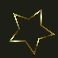 Gold Star Rahmen benutzt im Qualität Bewertung Symbole, Symbole zum Bewertung Symbole vektor