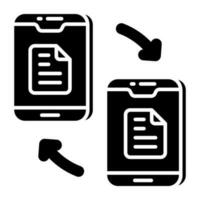 ein perfekt Design Symbol von online Daten Transfer vektor