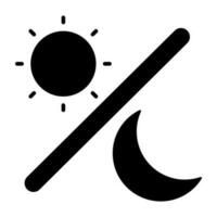 modern Design Symbol von Tag Nacht vektor