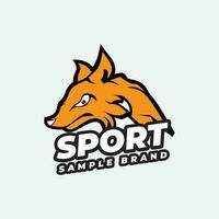 Wolfskopf-Logo-Design vektor