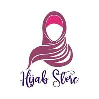 hijab Lagra logotyp vektor för kvinnor