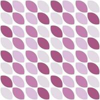 modern minimalistisch geometrisch nahtlos Muster, gerundet Formen, Blätter im Rosa Farbe planen auf ein Weiß Hintergrund vektor