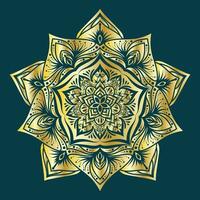 Mandala Vektor Illustration Element. Blumen- Ornament Hintergrund.