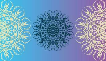 Mandala Vektor Illustration Element. Blumen- Ornament Hintergrund.